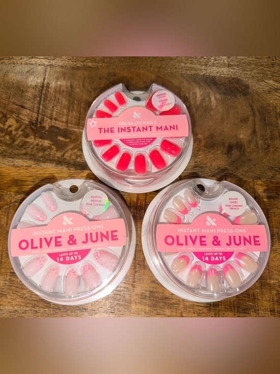 Olive and June Other - Olive & June Press-On Nails Bundle – 3 Sets – New in Package